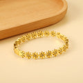 Gold Daisy Link Bracelet