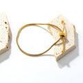 Gold Snake Chain Slider Bracelet