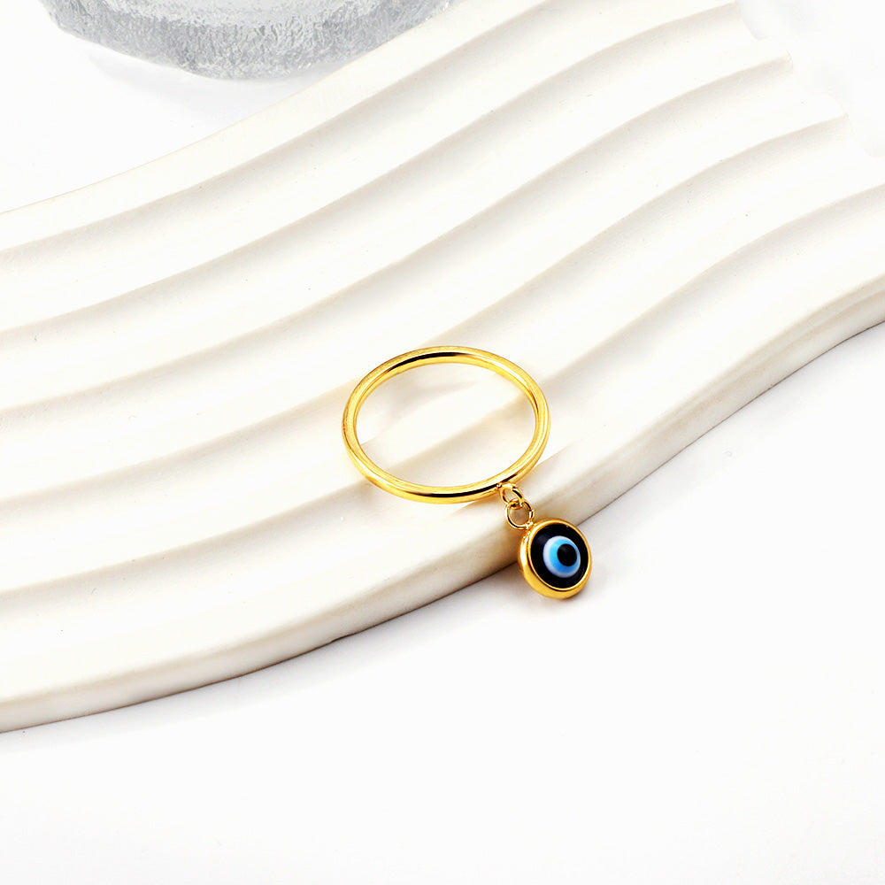 Evil Eye Charm Ring