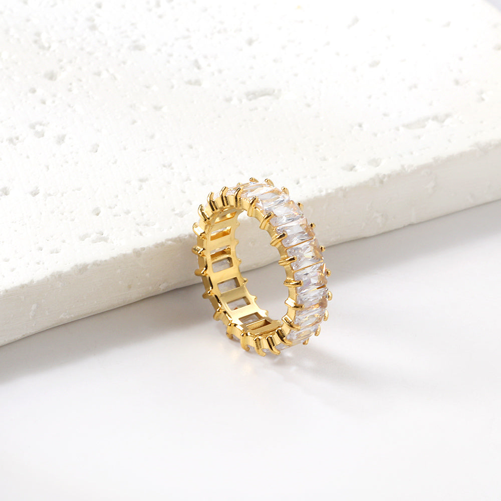 Clear Baguette Eternity Band