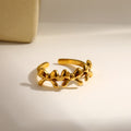 Triple Bow Cuff Ring