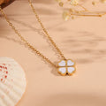 White Clover Pendant Necklace